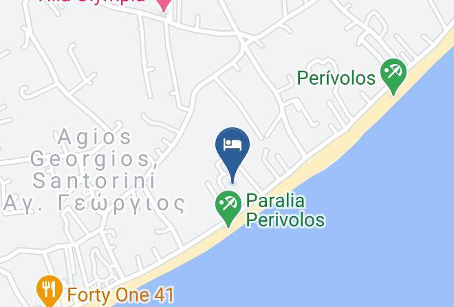 Thira - Joy Beach Hotel Maps