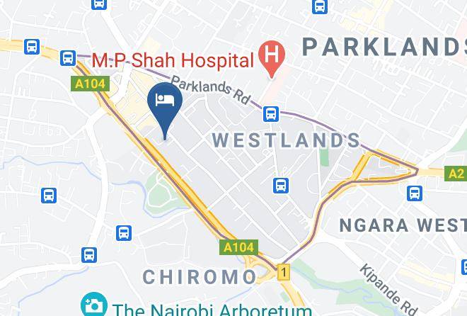 Nairobi - Joy Palace Hotel & Accommodation Maps