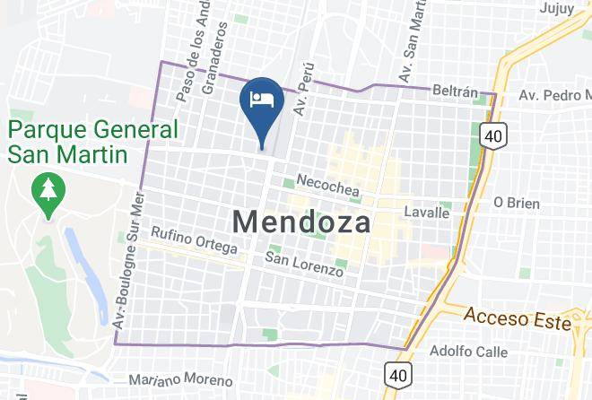 Mendoza - Juan B Justo Hotel Boutique Maps