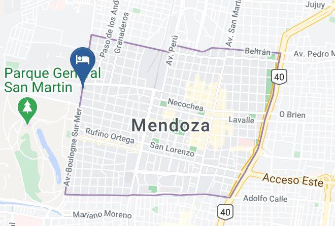 Mendoza - Juana Banana Hotel Boutique Maps