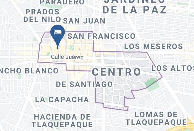 Tlaquepaque - Juana Bautista Hotel Boutique Maps