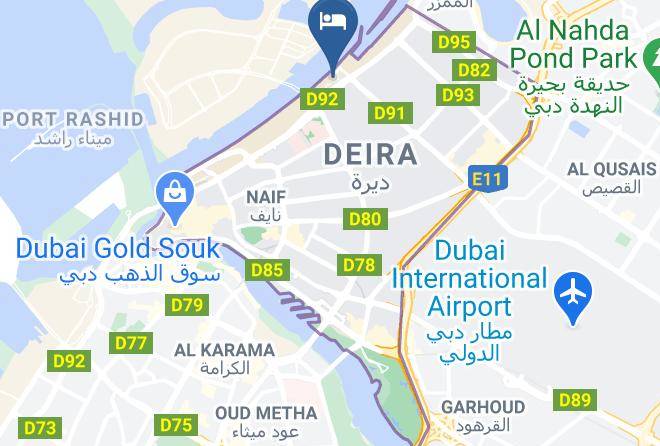 Dubai - Juba Hotel Dubai Maps
