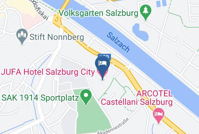 Jufa Hotel Salzburg City Map