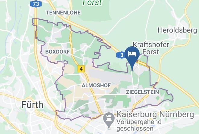 Jugend Hotel Nurnberg Map