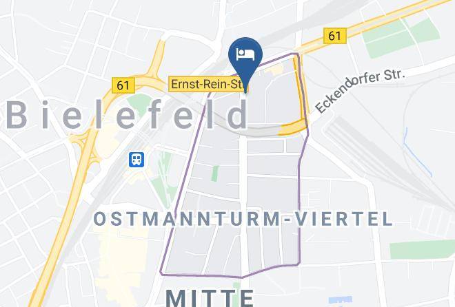 Bielefeld - Jugendgastehaus Kolpinghaus Bielefeld Maps