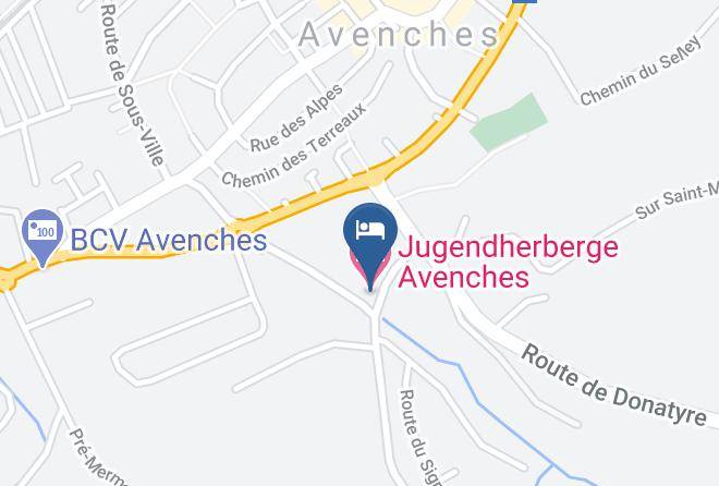 Broye Vully District - Jugendherberge Avenches Maps