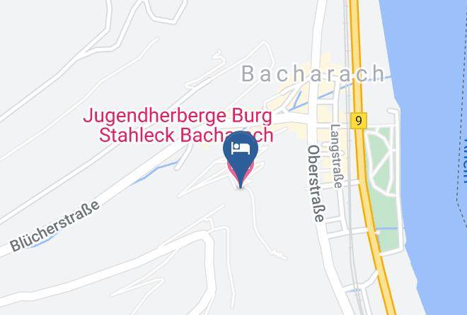 Mainz Bingen - Jugendherberge Burg Stahleck Bacharach Maps