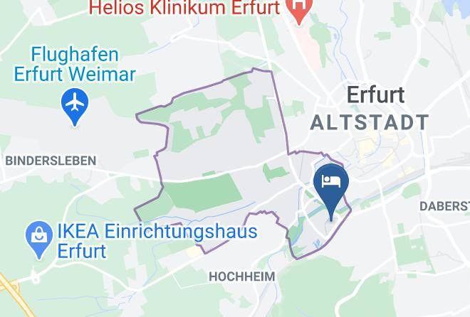 Erfurt - Jugendherberge Erfurt Maps