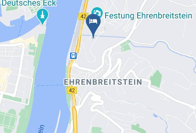 Coblenz - Jugendherberge Festung Ehrenbreitstein Koblenz Maps
