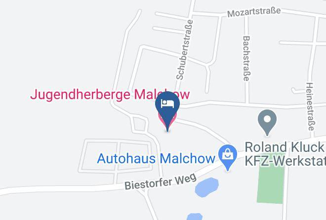 Mecklenburgische Seenplatte - Jugendherberge Malchow Maps