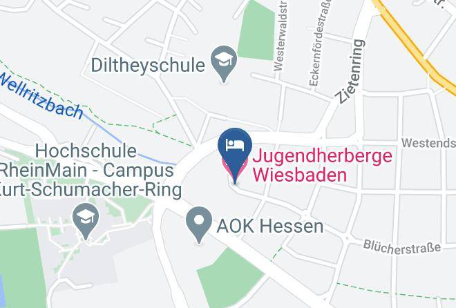 Wiesbaden - Jugendherberge Wiesbaden Maps