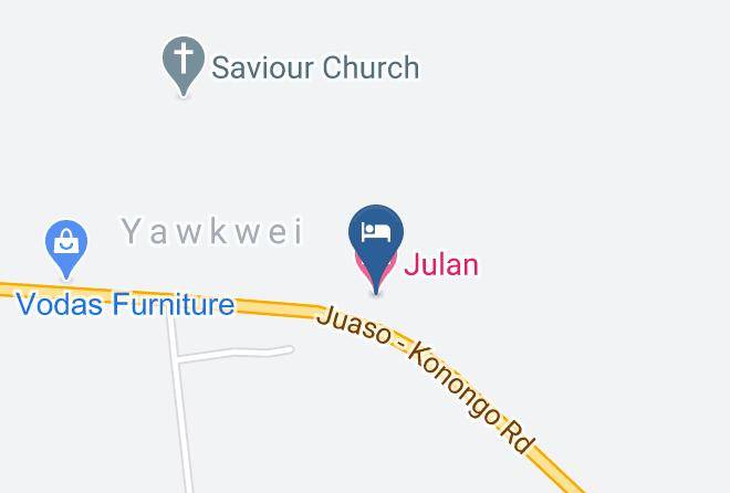 Asante Akim South - Julan Hotel Maps