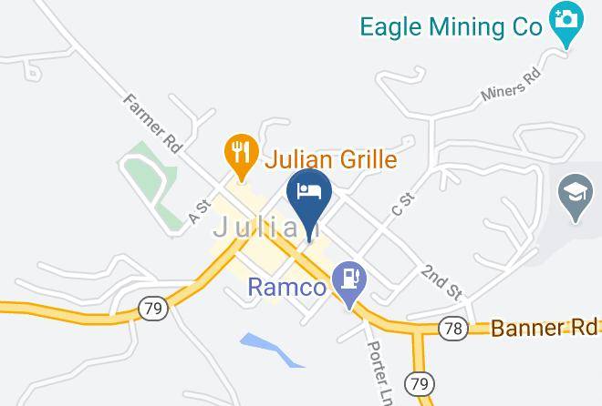 San Diego - Julian Gold Rush Hotel Maps