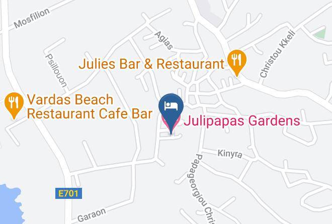 Julipapas Gardens Map