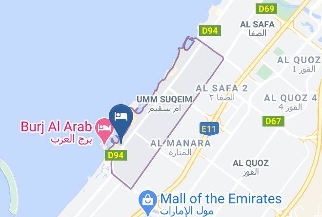 Dubai - Jumeirah Beach Hotel Maps