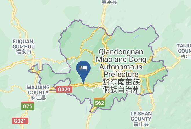 Qiandongnan Aut Prefecture - Jun'an Theme Hotel Maps