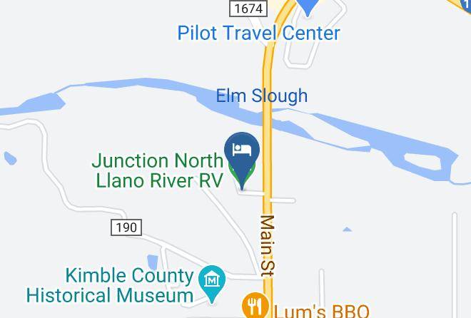 Kimble - Junction North Llano River Rv Maps