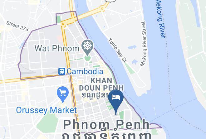 Doun Penh - Jungle Addition Hotel Maps