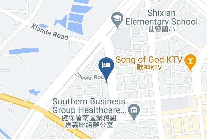 Chiayi City - Jungle City Motel Maps
