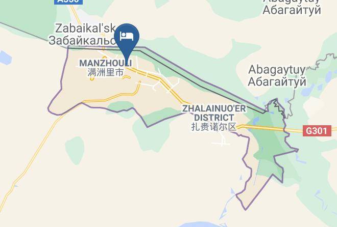 Hulun Buir - Junyu Grand Hotel Manzhouli Maps