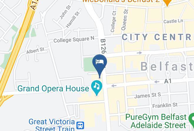 Belfast City - Jurys Inn Belfast Maps