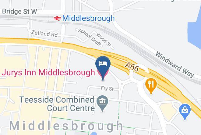 Middlesbrough - Jurys Inn Middlesbrough Maps