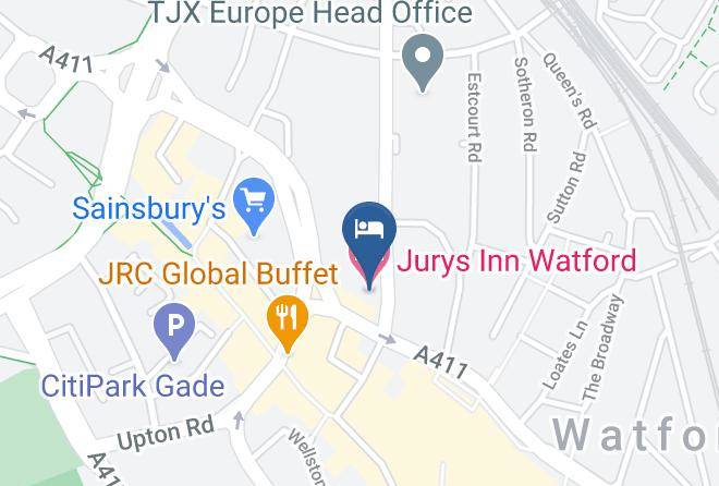 Herts - Jurys Inn Watford Maps