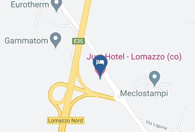 Como - Just Hotel Lomazzo Maps