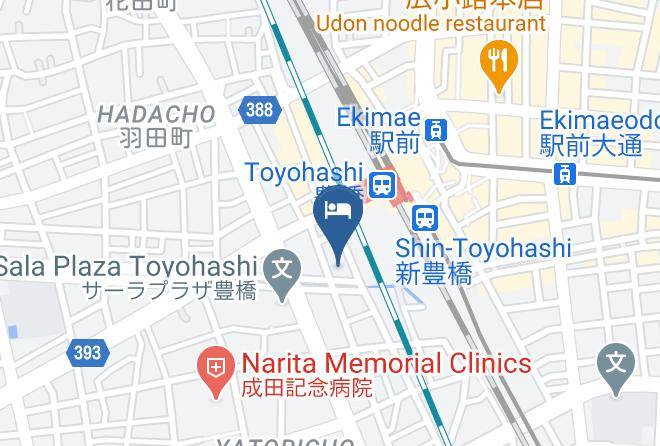 Toyohashi City - Just Inn Premium Toyohashi Station Shinkansen Guchi Maps