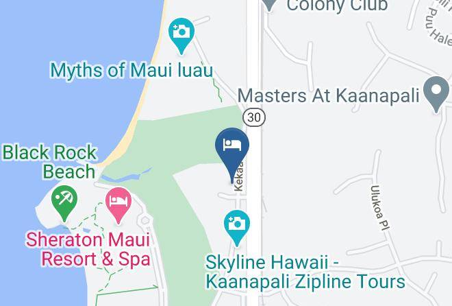 Maui - Kaanapali Maui At The Eldorado By Outrigger Maps