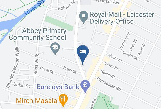 Leicester City - Kabalous Hotel Leicester Maps