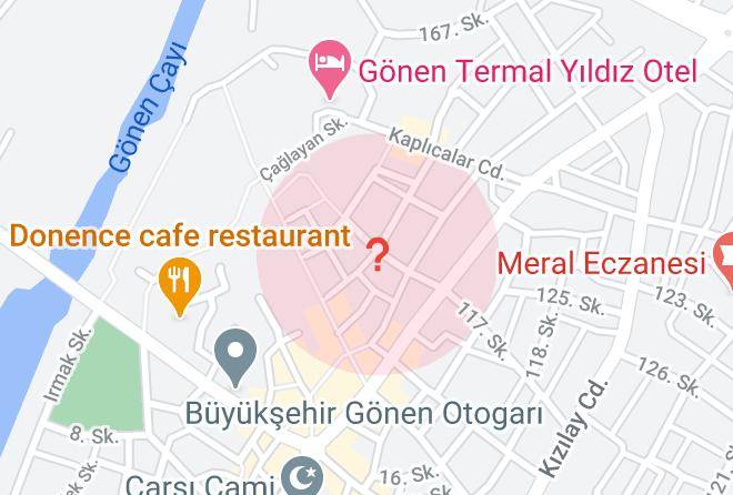 Gonen - Kadioglu Hotel Maps