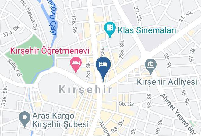 Kirsehir Ahi Evran - Kadiroglu Otel Maps