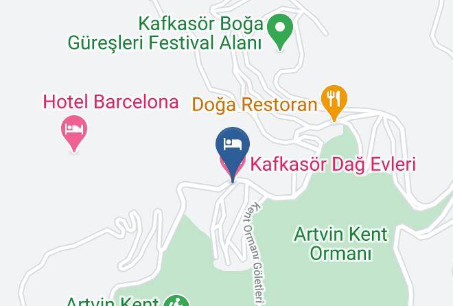 Artvin Baloglu - Kafkasor Dag Evleri Maps