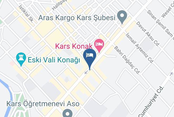 Kars Ortakapi - Hotel Kafkasya Maps