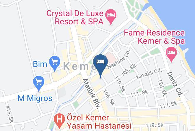 Kemer - Kaftans City Hotel Maps