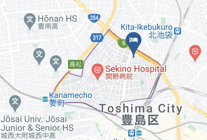 Toshima Ward - Kagamiyama Residence 301 Maps