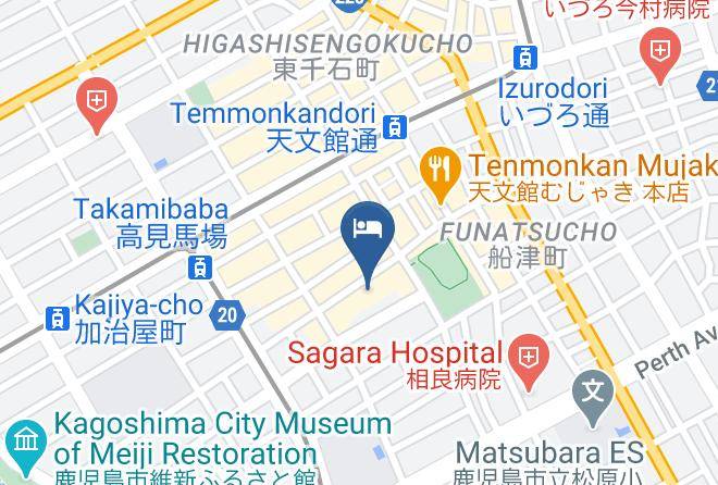 Kagoshima Plaza Hotel Tenmonkan Map