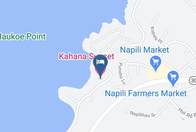 Maui - Kahana Sunset Maps