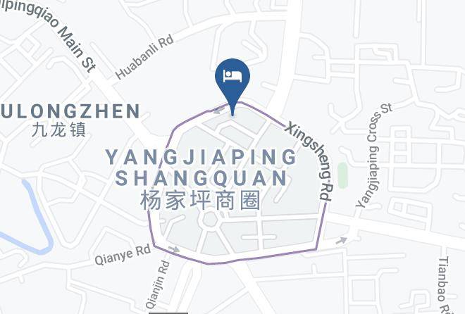 Jiulongpo District - Kai Feng Hotel Chongqing Yangjiaping Pedestrian Maps