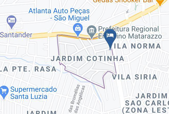 Sao Paulo Ponte Rasa - Kaibar's Hotel Maps
