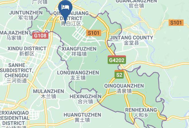 Chengdu - Kaibin Hotel Chengdu Qingbaijiang Maps