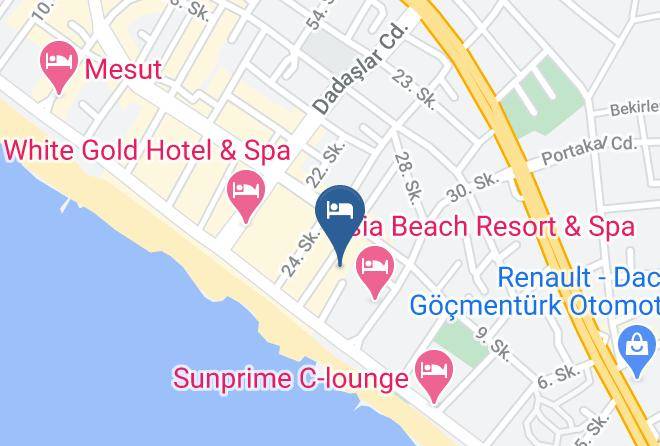 Alanya - Kaila Beach Hotel All Inclusive Maps