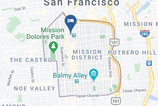 San Francisco - Kailash Hotel Maps