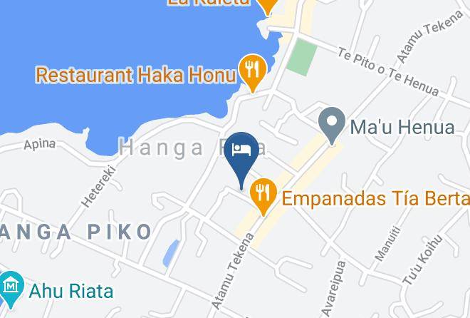 Easter Island - Kaimana Inn Hotel Restaurant Maps