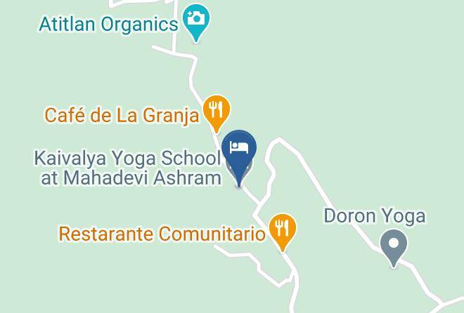 Santa Cruz La Laguna - Kaivalya Yoga School At Mahadevi Ashram Maps