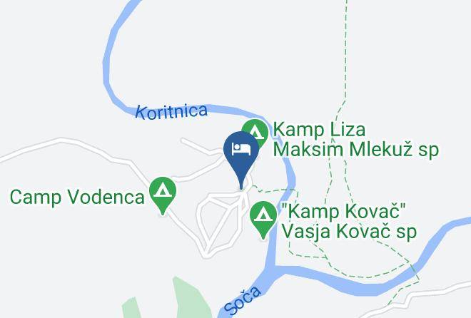 Bovec - Kajak Kamp Toni Vesna Copi Mlekuz Maps