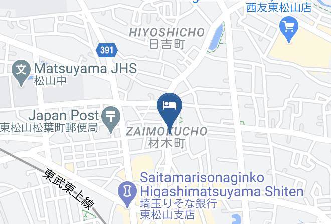 Higashimatsuyama City - Kajiya Ryokan Maps
