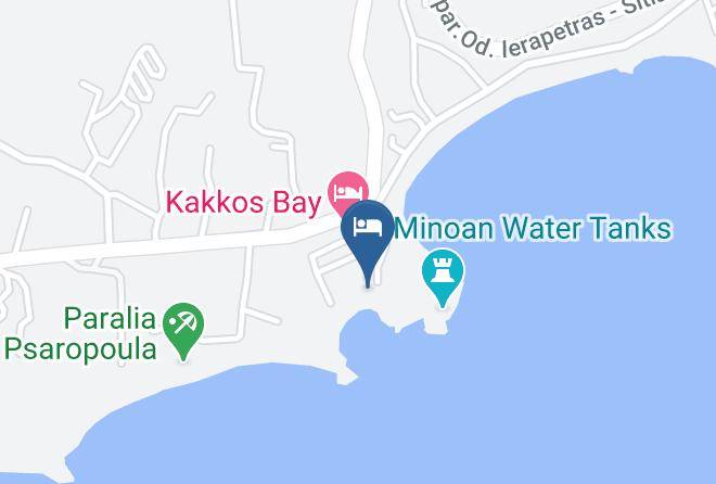 Lasithi - Kakkos Bay Taverna Maps