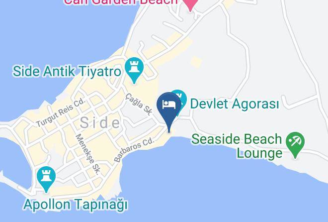 Manavgat - Kaktus Boutique Otel Side Maps